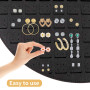 fuxunamz Presentoir Boucle D'oreille, Murale Support Boucle D'oreille Porte Bijoux Rangement Suspendre Présentoir Boucles D'orei