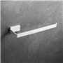 Leekayer Barre de Serviette de Salle de Bain 26 cm Accessoires de Salle de Bain Cuisine Support de Porte-Serviettes Blanc en Aci
