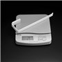Leekayer Barre de Serviette de Salle de Bain 26 cm Accessoires de Salle de Bain Cuisine Support de Porte-Serviettes Blanc en Aci