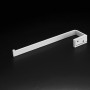 Leekayer Barre de Serviette de Salle de Bain 26 cm Accessoires de Salle de Bain Cuisine Support de Porte-Serviettes Blanc en Aci