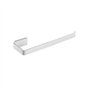 Leekayer Barre de Serviette de Salle de Bain 26 cm Accessoires de Salle de Bain Cuisine Support de Porte-Serviettes Blanc en Aci