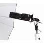 FOTGA 3 Patins à glace en U pour parasol Swivel Light Stand 2 adaptateur Bracket