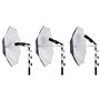 FOTGA 3 Patins à glace en U pour parasol Swivel Light Stand 2 adaptateur Bracket