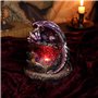 Nemesis Now Crystalline Protector Brûleur d'encens à refoulement Motif géode Dragon Violet 14,2 cm