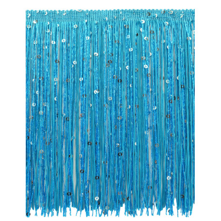 DecoPro CFS08 Bordure à sequins 20 cm Couleur : turquoise – 04