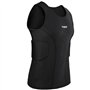 TUOYR Maillot de compression rembourré pour homme - Protection de poitrine - Protection des côtes - Protection du cœur - Pour ru