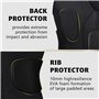 TUOYR Maillot de compression rembourré pour homme - Protection de poitrine - Protection des côtes - Protection du cœur - Pour ru