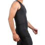 TUOYR Maillot de compression rembourré pour homme - Protection de poitrine - Protection des côtes - Protection du cœur - Pour ru