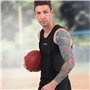 TUOYR Maillot de compression rembourré pour homme - Protection de poitrine - Protection des côtes - Protection du cœur - Pour ru