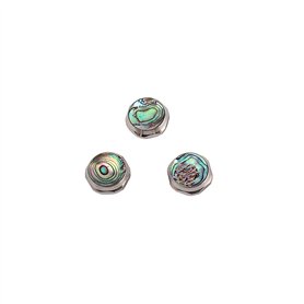 Alnicov Accessoires pour trompette - Coquille d'ormeau - 3 boutons de doigt - Pièce de réparation - Instrument de musique - Outi