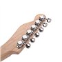 Alnicov Accordeurs de cordes de verrouillage Vintage Nickel 6R mécaniques de guitare électrique accordeurs pour chevilles de rég