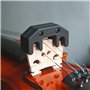 Alnicov Pratique d'Alto en Alliage de Zinc - Muet Professionnel pour Violon 3/4 4/4 - Acoustique et Électrique - Noir