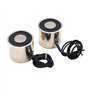 Namvo Lot de 2 électromagnétiques KK-P30/25 de 8 kg à aspiration CC 24 V en Métal Argenté
