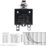 Namvo 125-250 V AC 50 V DC Pressostat Disjoncteur 5 A Protection contre les surcharges thermiques Série L1 Réinitialisation manu