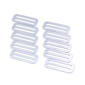 Namvo Lot de 10 boucles coulissantes en métal de 50 mm pour boucles de ceinture et sacs de ceinture