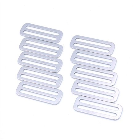 Namvo Lot de 10 boucles coulissantes en métal de 50 mm pour boucles de ceinture et sacs de ceinture