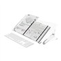 Dataflex Addit ErgoDoc® Support Documents - Réglable 400, Acrylique transparent, Support de documents également adapté aux livre