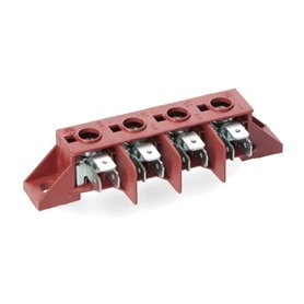 BSSTORE Bornier de Raccordement 4 pôles 450 V 40 A résistant à la chaleur FIno à 150 °C