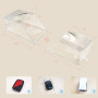 #N/A Couvercle De Sonnette Clair étanche Smart Door Bell Carillon De Protection pour CACAZI