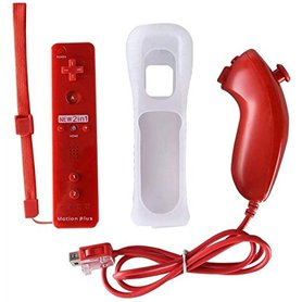 CaaWoo Manette de Wii et Wii U de Jeux Motion Plus Accélérateur de Jeux Télécommande Elégents pour Multijoueurs avec Housse de P