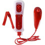 CaaWoo Manette de Wii et Wii U de Jeux Motion Plus Accélérateur de Jeux Télécommande Elégents pour Multijoueurs avec Housse de P
