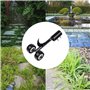 MiaoMa Outil de désherbage à crochet, outil de désherbage de terrasse avec roues, outil de désherbage pour jardin, outil de désh