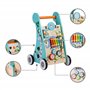Teamson Kids Pousseur Trotteur en Bois Apprentissage de la Marche bébé Enfant Bleu PS-T0008