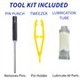 CRWON PTH50 Kit complet de remplacement pour transpalette et roues avant