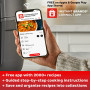 Cocotte ronde électrique instantanée, 5 en 1 : braise, mijoteuse lente, poêle, chauffe-aliments, fonte émaillée, livre de recett