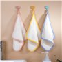 POLYTE - 6 serviettes de toilette pour bébé en microfibres Premium - hypoallergénique/ne peluche pas - blanc - 25 x 25 cm