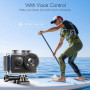 AKASO Brave 6 Plus Caméra Sport 4K 30fps 20MP WiFi Télécommande Commande Vocale Ecran Tactile EIS Caméra Sportive Etanche sous M