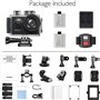 AKASO Brave 6 Plus Caméra Sport 4K 30fps 20MP WiFi Télécommande Commande Vocale Ecran Tactile EIS Caméra Sportive Etanche sous M
