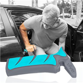 Vive Poignée de voiture pour personnes âgées – Loquet anti-rayures – Barre d'appui automatique – Astuce de sécurité pour aider à