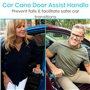 Vive Poignée de voiture pour personnes âgées – Loquet anti-rayures – Barre d'appui automatique – Astuce de sécurité pour aider à