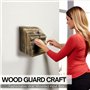 Flexzion Boîte à suggestions verrouillable en bois avec couvercle à serrure à clé, fixation murale ou sur pied, pour prière, com
