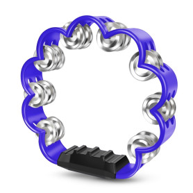 Flexzion Tambourin à fleurs – Instrument de percussion portable de 20