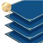 S&O Lot de 25 pochettes professionnelles pour certificats de récompense pour documents 8,5 x 11 cm