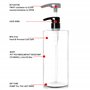 Youngever Lot de 4 Bouteille Pompe Shampoing 1L, Bouteille Pompe Vide Plastique 1000ML, Distributeur Flacon Pompe en Noir Top Po