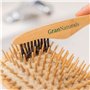GranNaturals Brosse à cheveux - Outil de nettoyage pour peigne - Détachant avec manche en bois de hêtre naturel, poils durs en n