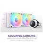 NZXT Kraken 240 RGB - Refroidisseur liquide pour processeur AIO 240 mm - Écran LCD carré personnalisable de 1,54" pour images, m
