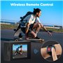 Caméra Sport 4K 30FPS 20MP WiFi - Caméra 4K Étanche jusqu'à 30M avec Stabilisation(EIS), Zoom 4X, Grand Angle de 170° - Télécomm