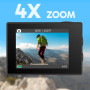 Caméra Sport 4K 30FPS 20MP WiFi - Caméra 4K Étanche jusqu'à 30M avec Stabilisation(EIS), Zoom 4X, Grand Angle de 170° - Télécomm