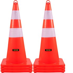 VEVOR Cône Signalisation Réfléchissant 73 cm