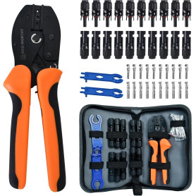 ECO-WORTHY Kit d'outils de sertissage solaire 13 PCS Outils solaires - un sertisseur