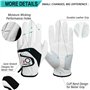 FINGER TEN Lot de 5 gants de golf pour homme main gauche en cuir cabretta résistant aux intempéries doux - Gants de golf pour ho