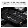Beelink Mini PC SER5 Max Mini Ordinateur de Bureau avec AMD Ryzen 7 6800U (8C/16T, jusqu'à 4,7 GHz), 32Go (16Go x 2) LPDDR5, SSD