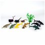 Cubitube - Requin de Deluxebase. Collection de 11 pièces de Petites Figurines de Requins et d'accessoires de Jeu. Tube de Rangem