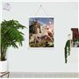 3D LiveLife Affiche murales lenticulaires Licorne étoile du Soir de Deluxebase. Poster Chateau 3D sans cadre. Décoration murale 