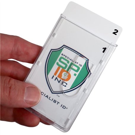 rigide 2 carte vertical badge d'identification support par Specialist ID – Emballé et Vendu à l'unité