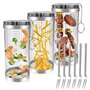 3 PCS Panier De Barbecue en Acier Inoxydable